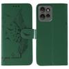 For Motorola Edge 50 5G Case Feather Imprint PU Leather Wallet Phone Cover