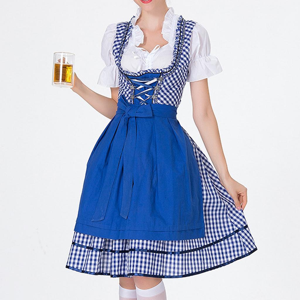 Костюм для пивного фестиваля, Женский костюм для выступления, Платье с квадратным вырезом Платье с квадратным вырезом