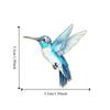 Vintage Bird Badge Pin Animal Bird Metal Pin Cute Hummingbird Enamel Brooch  Female