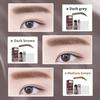EELHOE Brow Set Perfect Eyebrow Stamp Stencil Kit Eye Brow Stencil Stamp Kit Waterproof Long Lasting Eyebrow Enhancers Brow Shape Stamp (Dark brown)