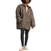 Adidas Originals Fashion Quilted Mid-Length Stand Collar Long Sleeve Jacket Women Jacket Shadow-Olive IW5863