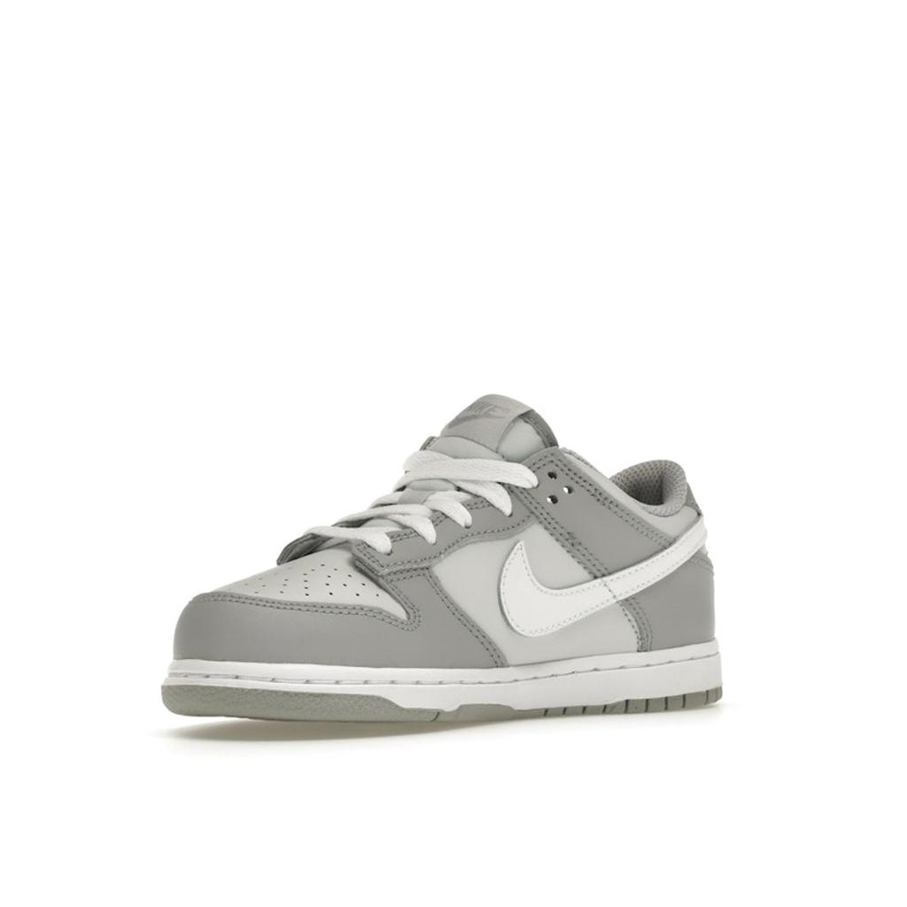 Nike Dunk Low PS Wolf Grey Kids Sneakers Pure-Platinum White DH9756-001