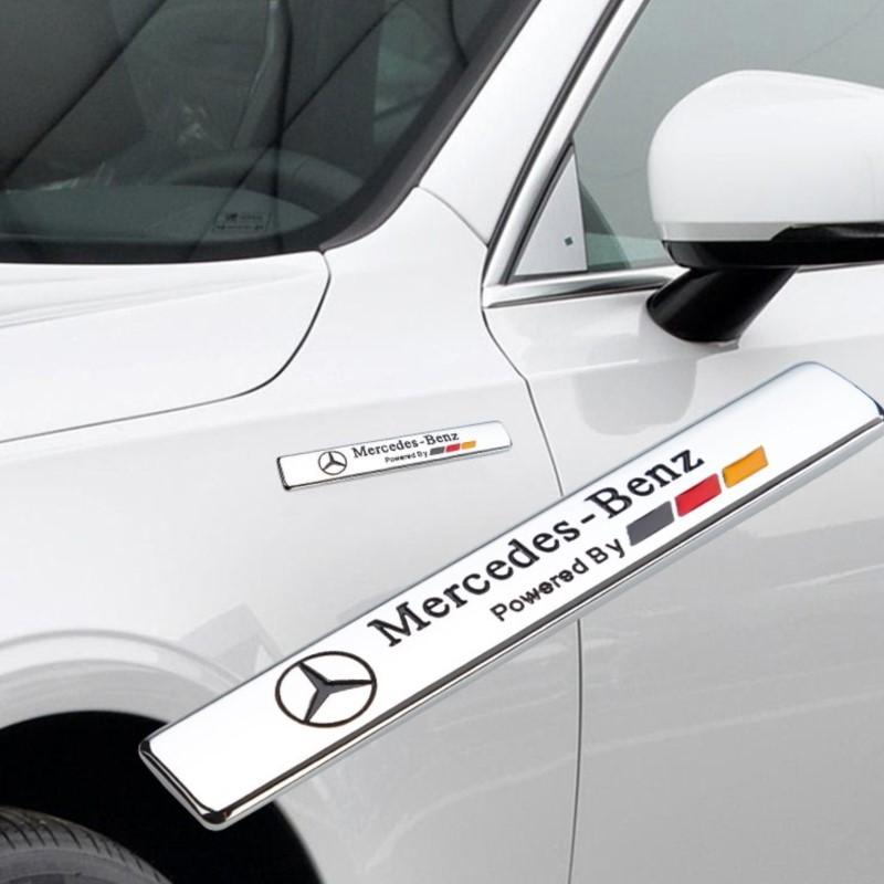 Premium 3D Metal Car Fender Trunk Badge Sticker Car Styling Decal For Mercedes Benz C200 C260 C300 CLA W211 W203 W204 W210 W124