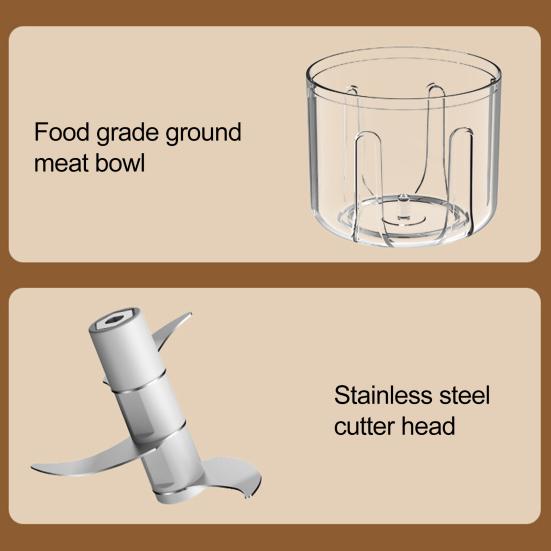Электрический мини-чеснокрезка USB перезаряжаемая мясорубка из нержавеющей стали кухонный комбайн 100 мл/250 мл многофункциональная мясорубка для дома и путешествий
