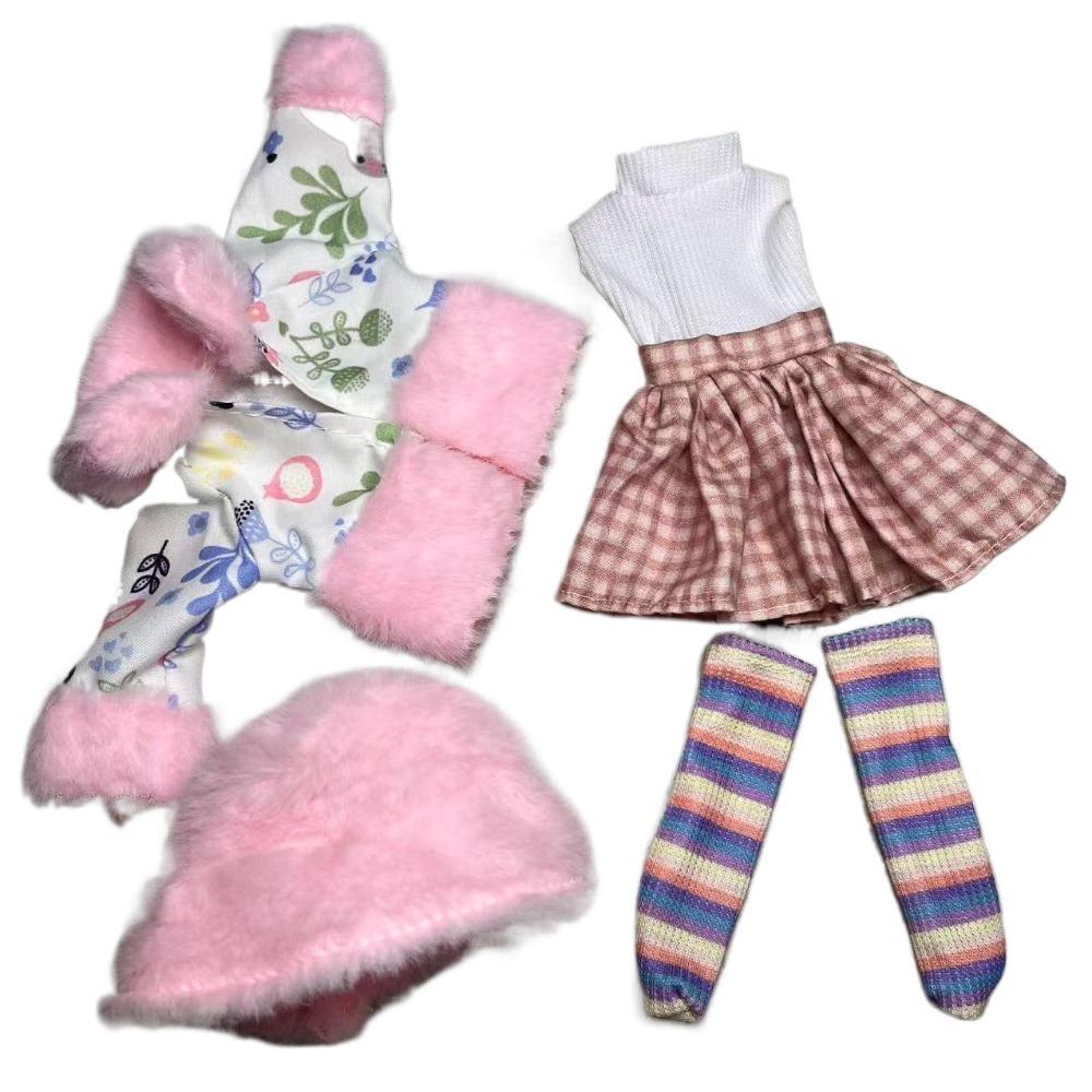 Модная кукольная одежда 30 см Свитер Пальто Набор одежды для кук BJD 1/6 Модный Красивый Осенне-Зимний Стиль Повседневное Платье для Кук