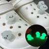 4Pcs/Set Luminescence 3D Cute Puppy Shoe Charms DIY Decoration for Clogs And Sandals Perfect Holiday Xmas Gifts Shoe Accessories