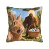 Easter Bunny Bigfoot Ufo Funny Selfie Pillow Cover Funny Pillow Case For Sofa Bedroom Home Decor Graphic Pillowcases Present