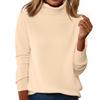 Women's Slim Fit Temperament Wool Long Sleeve Seamless Turtleneck Sweater
