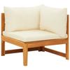 Day and Night - Day and Night Corner Sofa with White Cream Acacia Wood Cushions