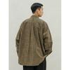 Xbro японский стиль ретро против морщин винтажная клетчатая рубашка без гендерных различий с несколькими карманами Mountain Niche рубашка для пары пальто
