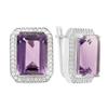 Silver Earrings with Natural Amethyst 16.49ct (2163671)