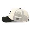 New Era Кепка-тракер 9FORTY A-Frame с сеткой ONSPOTZ Эксклюзивная нашивка сбоку Двухцветная Snapback кепка MLB New York Mets Мужская Женская NYM Хромированный Черный Один размер