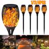 12 светодиодный солнечный факельный светильник с эффектом пламени, мерцающий свет, водонепроницаемый, для улицы, сада, рождественского украшения, Хэллоуина, ландшафтного дизайна, газона, дорожки, двора, патио, напольные светильники