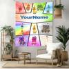 Numberblocks Custom Your Name Wall Decor Tapestry Art For Pet Memorial Birthdaywedding Party Backdrop Family Gift