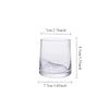 Household Cocktail Glass 250ml Drinkware Cups Lemon Water Mug Heat Resistant Tea Cup Modern Whiskey Glass Juice Beverage Mugs