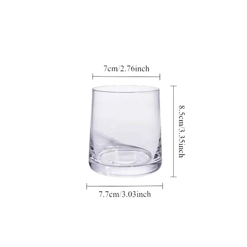 Household Cocktail Glass 250ml Drinkware Cups Lemon Water Mug Heat Resistant Tea Cup Modern Whiskey Glass Juice Beverage Mugs