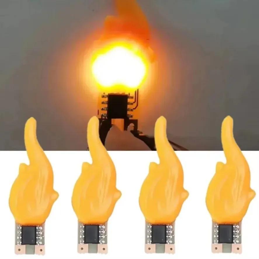 1 шт. 30 шт. 100 шт. Светодиодные COB Свечи-вспышки Эдисона Пламя DC 3V-5V Теплый Белый 2200K Светодиодная Нить Диод DIY Рождественская Вечеринка Декор