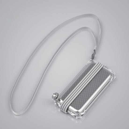 Держатель батареи Портативный чехол для батареи с карабином Ударопрочный защитный чехол для гарнитуры Apple Power Bank Держатель для кабеля питания Чехол