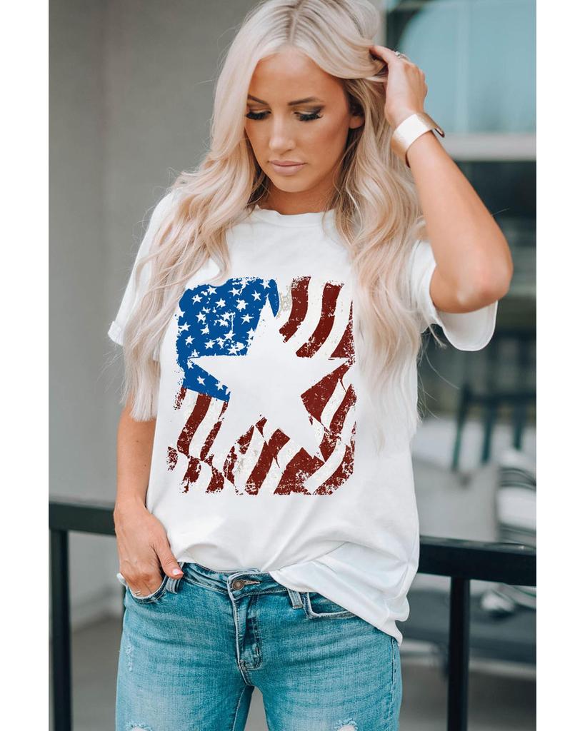 Azura Exchange Футболка с круглым вырезом и графическим принтом