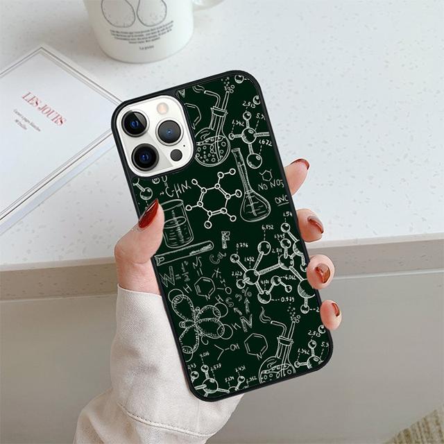Винтажный Бесшовный Чехол для Телефона Химическая Лаборатория Для iPhone 17 Air 13 12 Чехол Для Apple 14 15 16 Pro Max Plus SE