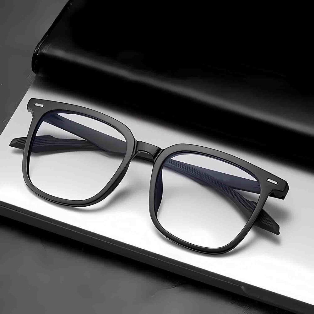 Fashion Square Black Frame Anti Blue Light Glasses Luxury Brand Women Men Blue Light Blocking Glasses Computer Optical Eyewear