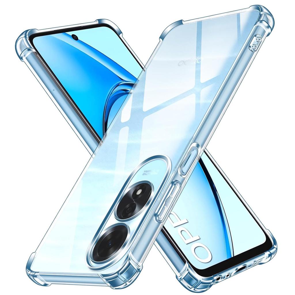 Четырехугольный противоударный чехол из ТПУ для OPPO A60 A79 5G A98 A78 A58 A38 A18 Защитная крышка Capa Fundas Coque