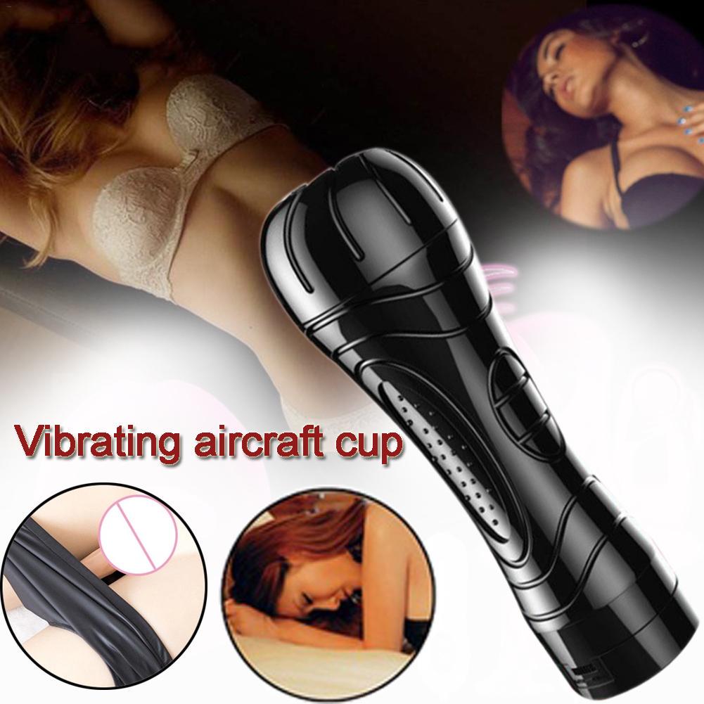 Adult Products Electric Vagina Sex Electric Vibration Masturbation Cup Male Masturbator Aircraft Cup
