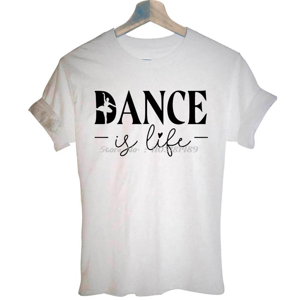 Funny Ballerina Ballet Dancer Dancing Casual Cotton Tops Tees Fitness TShirt Oversized Unisex Streetwear Tshirt Unisexs Clothes