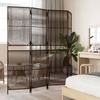 VidaXL Room Divider 4 Panels, Room Separator, Privacy Screen, Living Room Bedroom Screen, Modern, Brown 365393
