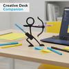 Креативный держатель для ручек Stickman, 3D-печатная фигурка-линия, подставка для карандашей, новинка, органайзер для канцелярских принадлежностей для дома, офиса, декора стола
