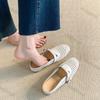 Модные женские сандалии 2025 Лето Новинка Увеличение роста Нескользящие Удобные Полушлепанцы Дышащие Модные С квадратной пуговицей Повседневная обувь