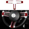 For Ford Mustang 2009 2010 2011 2012 2013 2014 Accessories Car Steering Wheel Sticker Decal Carbon Fiber Interior Trim