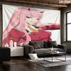 Franxx Wall Tapestry Aesthetic Wall Hanging Printed Fabric Blanket Decorative Tapestries For Bedroom Living Room Home Decor