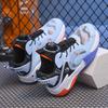 31-40 Подростковые Противоскользящие и Износостойкие Большого Размера Удобные и Модные Баскетбольные Кроссовки с Высоким Верхом из Сетки Спортивная Обувь