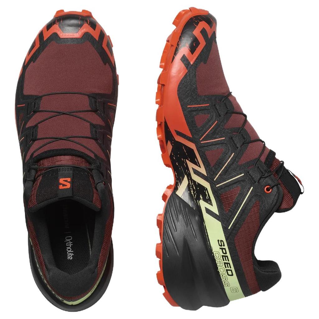 SALOMON Speedcross 6 Ромовая изюминка Мужские кроссовки Красный Помидор-черри Коньяк L47581500