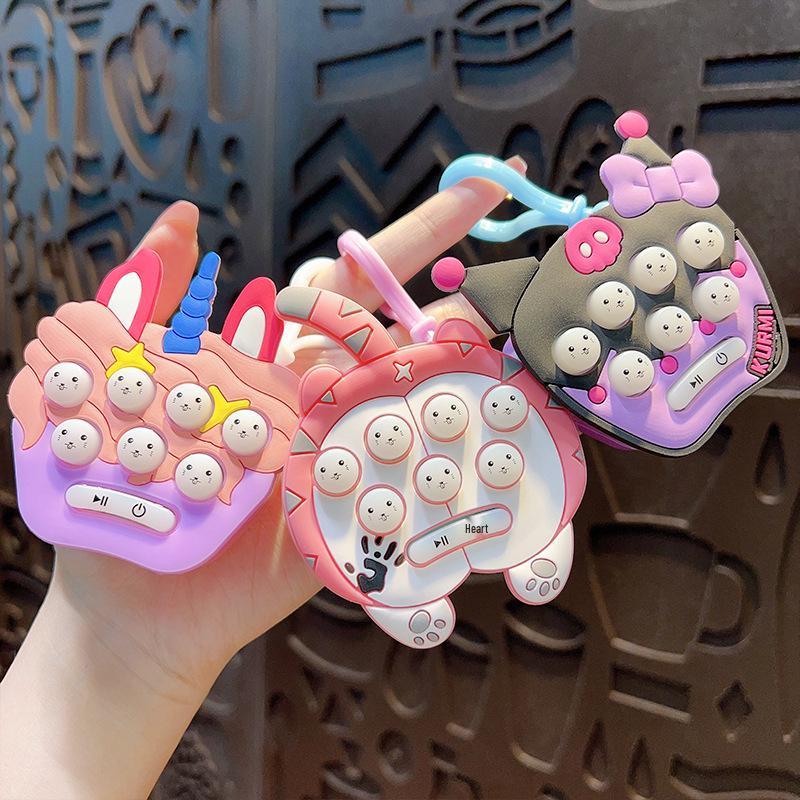 Мини Ручная Игра Ударь Крота: Детский брелок для тренировки скорости реакции