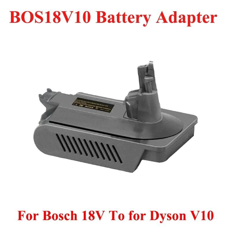 Адаптер аккумулятора BOS18V10 для литий-ионного аккумулятора Bosch 18V для преобразования в аккумулятор Dyson V10, для работы с пылесосами серии V10