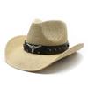 Street Photography Performance Hat Summer Outing Cycling Straw Hat Advanced Sense European And American Western Cowboy Hat