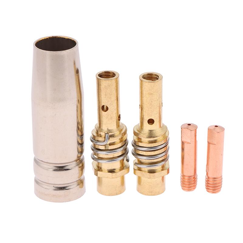 11Pcs/Set 8/9/10Mm Mig/Mag Welding Torch Guard Nozzle Contact Tip Consumables Welding Torch Holder 15Ak Soldering Tool