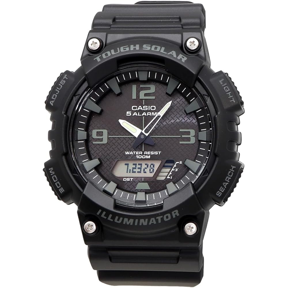 Casio Tough Solar Analog-Digital Quartz Watch AQ-S810W-1A2V Men's Black Overseas Model