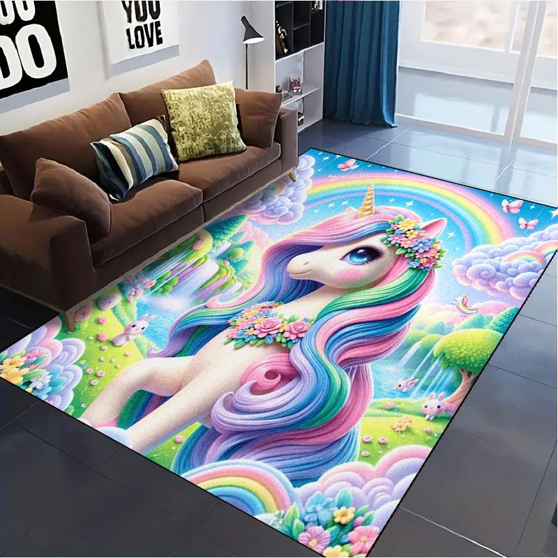 Uni-horse Carpet Rug for Living Room Bedroom Home Sofa Decoration,Kids play Non-slip Floor Mat