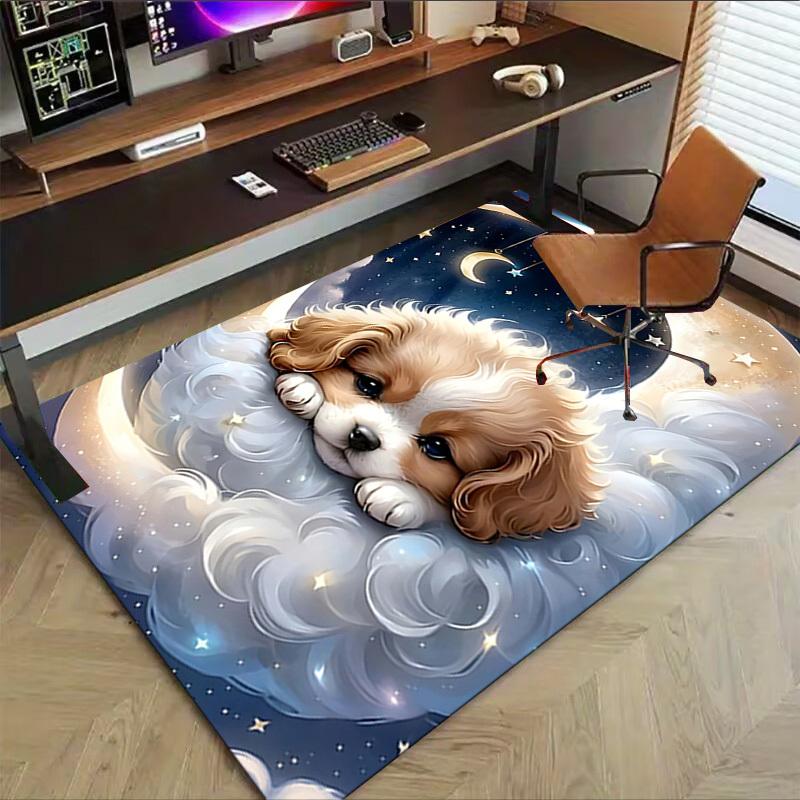 1PC Moon Cloud Extra Large Non-Slip Floor carpet, Office, family, bedroom, Studio - Large Area RugJ0391
