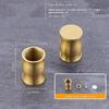 Brass Wooden Mini Board Feet 4Pcs Anti Slip Riser for Jewelry Box Display Tray Small Furniture DIY Craft Use