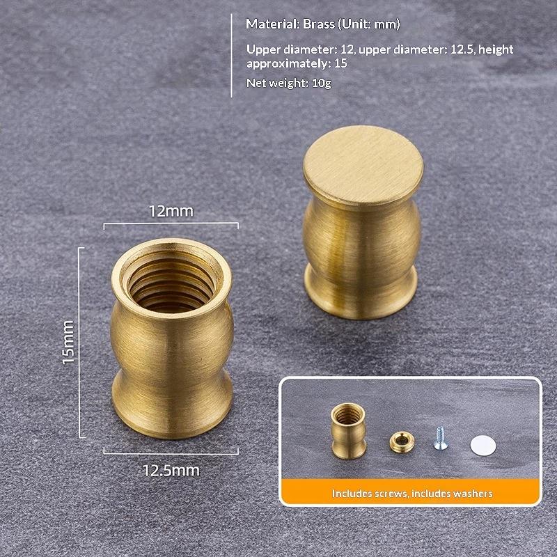 Brass Wooden Mini Board Feet 4Pcs Anti Slip Riser for Jewelry Box Display Tray Small Furniture DIY Craft Use