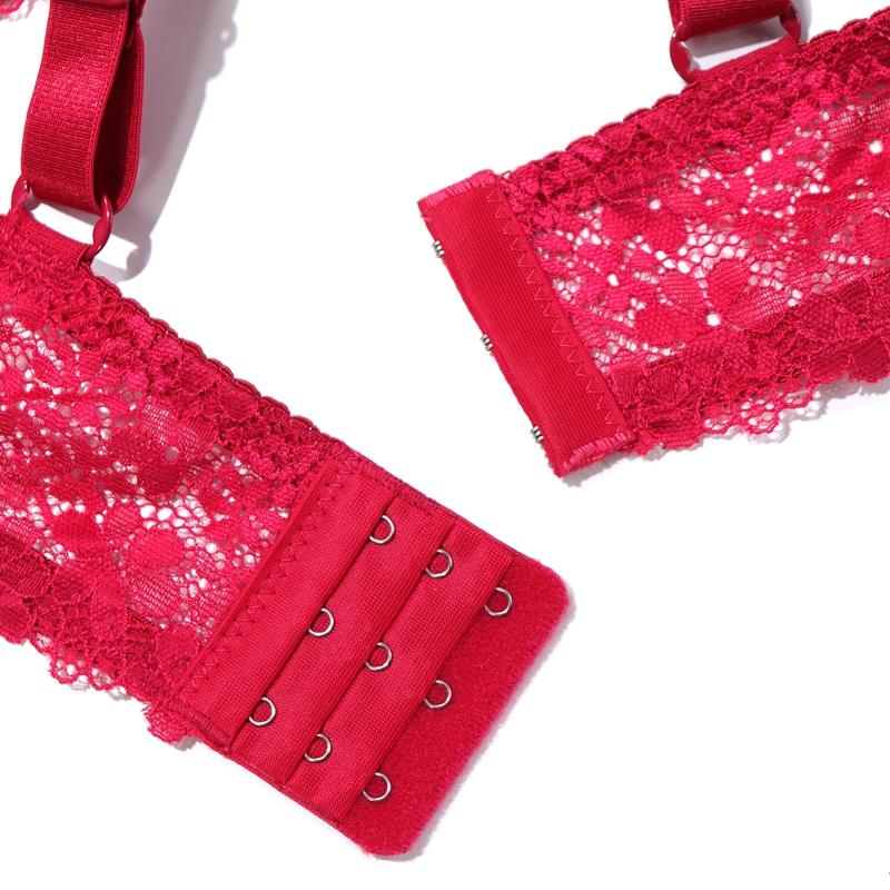 Женский сексуальный кружевной бюстгальтер с тонкими бретельками со стразами на косточках, поддерживающее нижнее белье