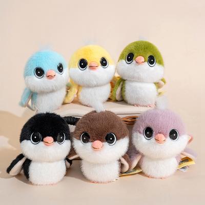 Мультяшный Воробей Плюшевая Игрушка Мягкая Милая Птичка Подвеска Брелок Сладкие Подарки Декор для Машины / Сумки