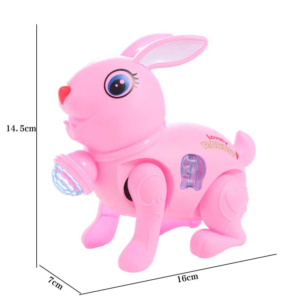 Music Electronic Walking Rabbit Toy Little Rabbit Jumping Rabbit Pet Toddler Toys Choldren Toys