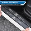 4PCS Car Door Sill Protective Films Stickers For Toyota Corolla Yaris Camry Prius RAV4 CHR Hilux Aygo Avensis Key Accessories