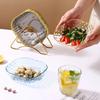 Reusable Bone Plate High-end Fruit Plate Multipurpose Vegetable Plate  Dining Table