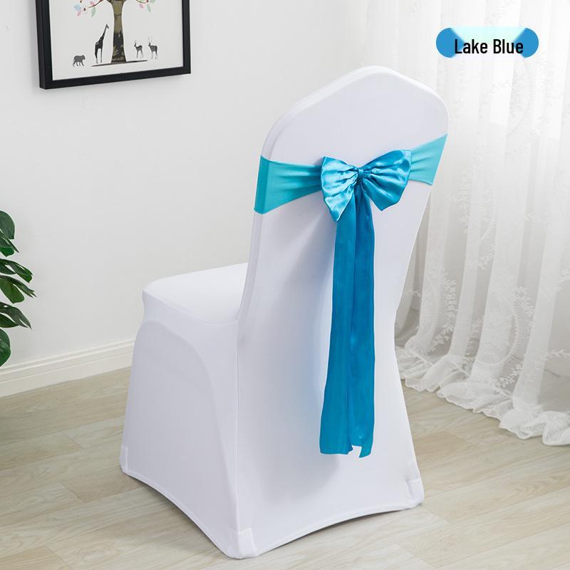 Elegant Wedding Ribbon Chair Cover Decoration